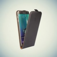 Флип чехол книжка для Samsung Galaxy S6 edge+ G928 Черный