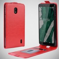 Флип чехол книжка вертикальная для Nokia 1 Plus - Красный