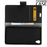 Flip Wallet чехол книжка для Alcatel 1 - Черный