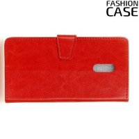Flip Wallet чехол книжка для Alcatel 3 5052D - Красный