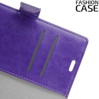 Flip Wallet чехол книжка для Alcatel 3 5052D - Фиолетовый