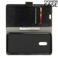 Flip Wallet чехол книжка для Alcatel 5 5086D - Черный