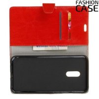 Flip Wallet чехол книжка для Alcatel 5 5086D - Красный