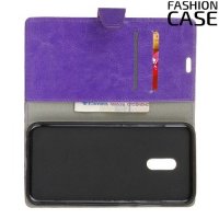 Flip Wallet чехол книжка для Alcatel 5 5086D - Фиолетовый
