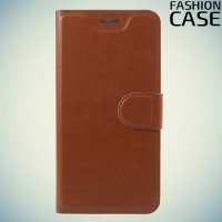 Flip Wallet чехол книжка для Asus Zenfone Max M1 ZB555KL - Коричневый