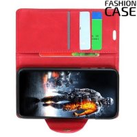 Flip Wallet чехол книжка для LG Q7 / Q7+ / Q7α - Красный
