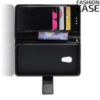 Flip Wallet чехол книжка для Meizu 15 Lite - Черный