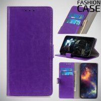 Flip Wallet чехол книжка для Nokia 1 Plus - Фиолетовый
