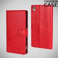 Flip Wallet чехол книжка для Sony Xperia Z3 - Красный