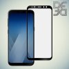 Full Glue Screen DF Защитное Закаленное Олеофобное Стекло для Samsung Galaxy A8 2018 черное