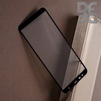 Full Glue Screen DF Защитное Закаленное Олеофобное Стекло для Samsung Galaxy J6 Plus / J4 Plus черное