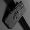 Hybrid Armor Ring Противоударный защитный двухслойный чехол с кольцом под палец подставкой держателем для iPhone 11 Pro Черный