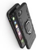 Hybrid Armor Ring Противоударный защитный двухслойный чехол с кольцом под палец подставкой держателем для iPhone SE 2020 / iPhone 8 / iPhone 7 Черный