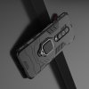 Hybrid Armor Ring Противоударный защитный двухслойный чехол с кольцом под палец подставкой держателем для OnePlus 8 Pro Черный
