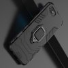 Hybrid Armor Ring Противоударный защитный двухслойный чехол с кольцом под палец подставкой держателем для OPPO Realme C2 Черный