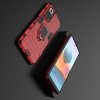 Hybrid Armor Ring Противоударный защитный двухслойный чехол с кольцом под палец подставкой держателем для Xiaomi Redmi Note 10 Pro Красный