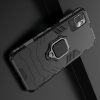 Hybrid Armor Ring Противоударный защитный двухслойный чехол с кольцом под палец подставкой держателем для Xiaomi Redmi Note 10T / POCO M3 PRO Черный