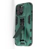 Hybrid Armor Ударопрочный чехол для iPhone 13 Pro с подставкой - Зеленый