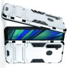 Hybrid Armor Ударопрочный чехол для OPPO Realme 5 Pro с подставкой - Серебряный