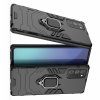 Hybrid Armor Ударопрочный чехол для Samsung Galaxy Note 20 с подставкой - Черный