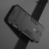 Hybrid Armor Ударопрочный чехол для Xiaomi Redmi 8A с подставкой - Черный