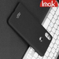 IMAK Cowboy Пластиковый чехол с кольцом подставкой и защитной пленкой для Xiaomi Mi Max 3 - Песочно-Черный