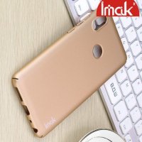 Imak Jazz Матовая пластиковая Кейс накладка для Xiaomi Redmi Note 5 / 5 Pro Золотой + Защитная пленка