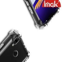 IMAK Shockproof силиконовый защитный чехол для Asus Zenfone 5Z ZS620KL / 5 ZE620KL прозрачный и защитная пленка