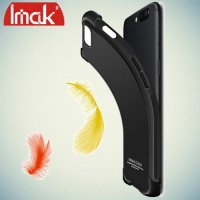 IMAK Shockproof силиконовый защитный чехол для Asus Zenfone Max Plus M1 ZB570TL черный и защитная пленка