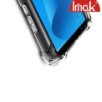 IMAK Shockproof силиконовый защитный чехол для Asus Zenfone Max Pro M2 ZB631KL прозрачный и защитная пленка