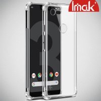 IMAK Shockproof силиконовый защитный чехол для Google Pixel 3 Lite прозрачный и защитная пленка