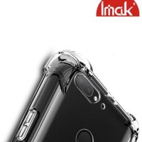 IMAK Shockproof силиконовый защитный чехол для HTC Desire 12 Plus прозрачный и защитная пленка