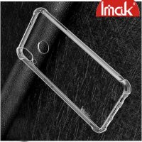 IMAK Shockproof силиконовый защитный чехол для Huawei Honor 8X прозрачный и защитная пленка