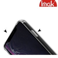 IMAK Shockproof силиконовый защитный чехол для iPhone XR черный и защитная пленка