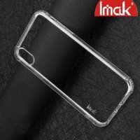 IMAK Shockproof силиконовый защитный чехол для iPhone XS Max прозрачный и защитная пленка