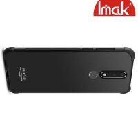 IMAK Shockproof силиконовый защитный чехол для Nokia 3.1 Plus черный и защитная пленка