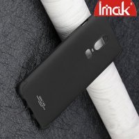 IMAK Shockproof силиконовый защитный чехол для OnePlus 6 черный и защитная пленка