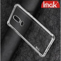 IMAK Shockproof силиконовый защитный чехол для OnePlus 6 прозрачный и защитная пленка
