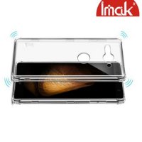 IMAK Shockproof силиконовый защитный чехол для Sony Xperia XZ2 Compact прозрачный и защитная пленка