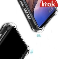 IMAK Shockproof силиконовый защитный чехол для Xiaomi Mi Max 3 песочно-черный и защитная пленка