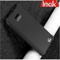 IMAK Shockproof силиконовый защитный чехол для Xiaomi Redmi 6a черный и защитная пленка