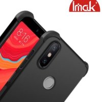 IMAK Shockproof силиконовый защитный чехол для Xiaomi Redmi S2 черный и защитная пленка