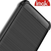 IMAK VEGA Матовый силиконовый чехол для Samsung Galaxy A60 с противоударными углами черный