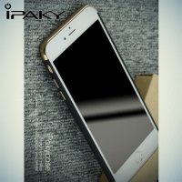 IPAKY чехол с Soft Touch покрытием для iPhone 8 Plus / 7 Plus - Золотой