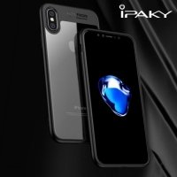 IPAKY Чехол с силиконовым бампером для iPhone Xs / X - Черный