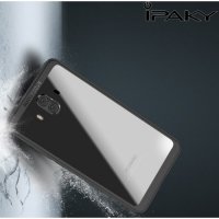 IPAKY Hybrid Прозрачный чехол с силиконовым бампером для Huawei Mate 10 - Черный