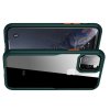 iPaky Hybrid прозрачный двухкомпонентный пластиковый чехол для iPhone 11 Pro Max - зеленая силиконовая рамка