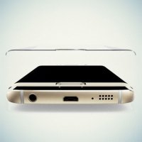 Изогнутое 3D защитное стекло для Samsung Galaxy S7 Edge прозрачное