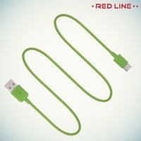 Кабель USB - USB Type-C Зеленый Red Line