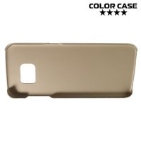 Кейс накладка для Samsung Galaxy S7 Edge - Золотой